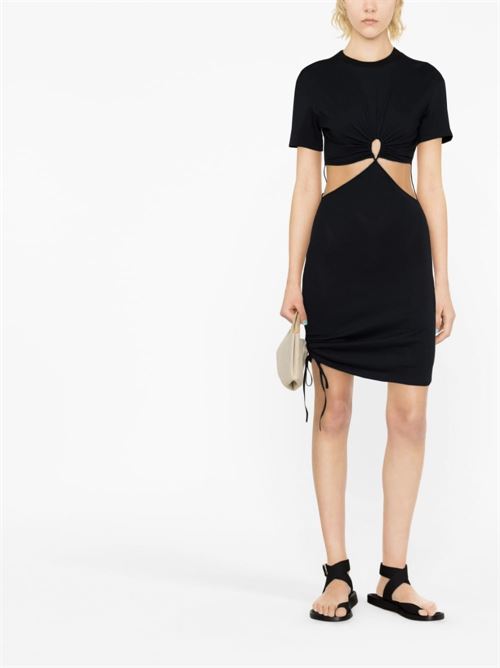 Mini cut-out dress in cotton NENSI DOJAKA | DR110BLACK